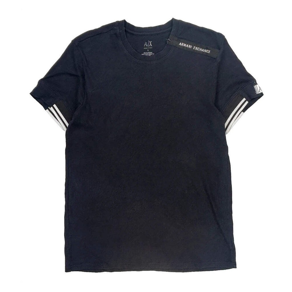 Armani Exchange T-Shirt - Large Black Cotton