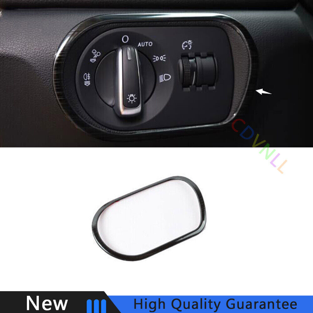 Fit For Audi Q3 2013-2018 Titanium Black Function Control Button Frame Trim 1PCS