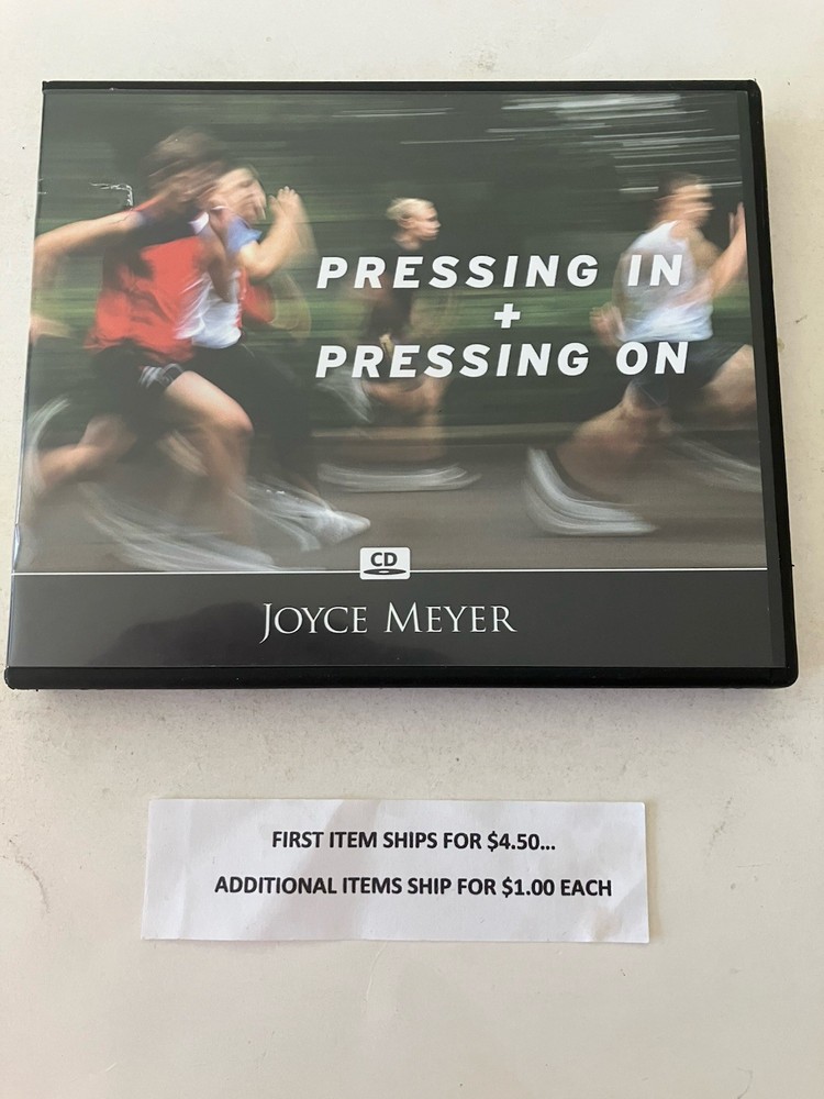 4 CD Set  Joyce Meyer - Pressing in & Pressing On   $3.25   Shipping $4.50/$1.00
