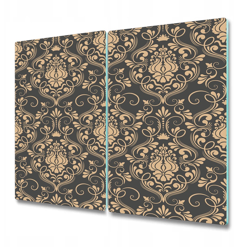 Glass Chopping Board Classical luxury old fashioned ornament golden 2x30x52