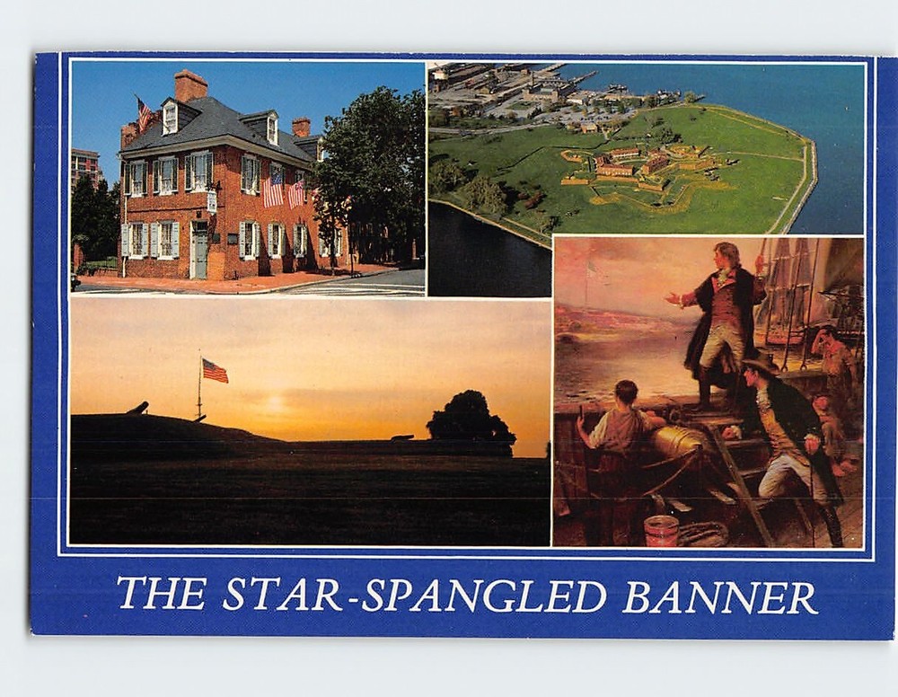 Postcard Star Spangled Banner Flag House Baltimore Maryland