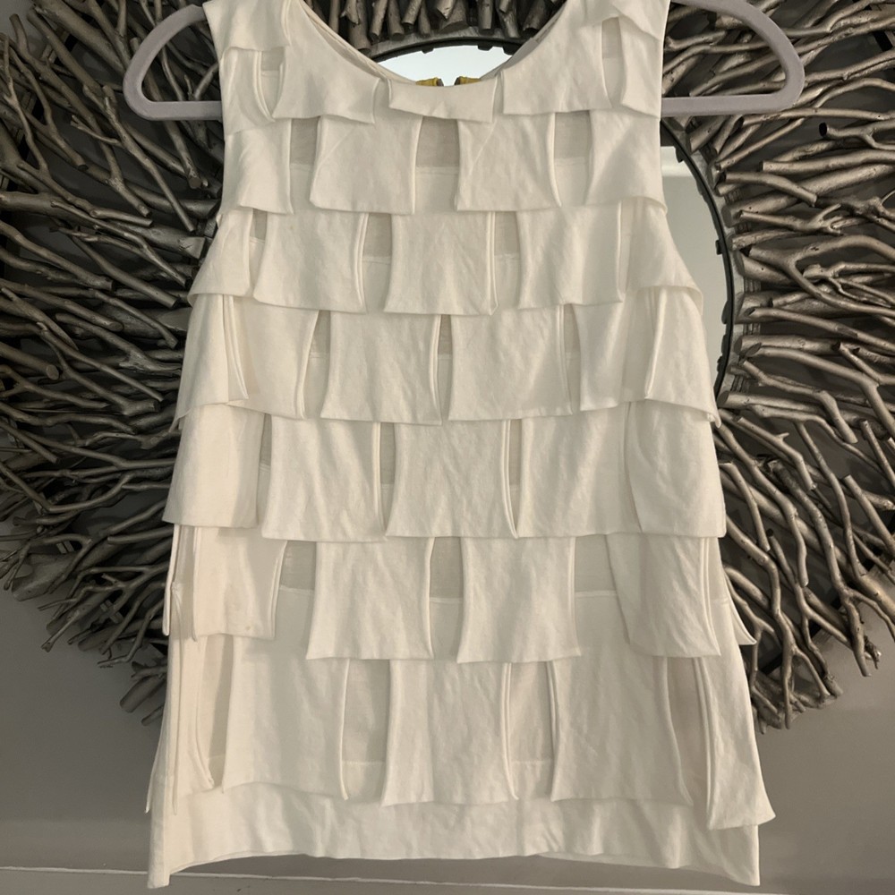 3.1 Phillip Lim Women’s Sleeveless Cotton Top Ivory Size Small