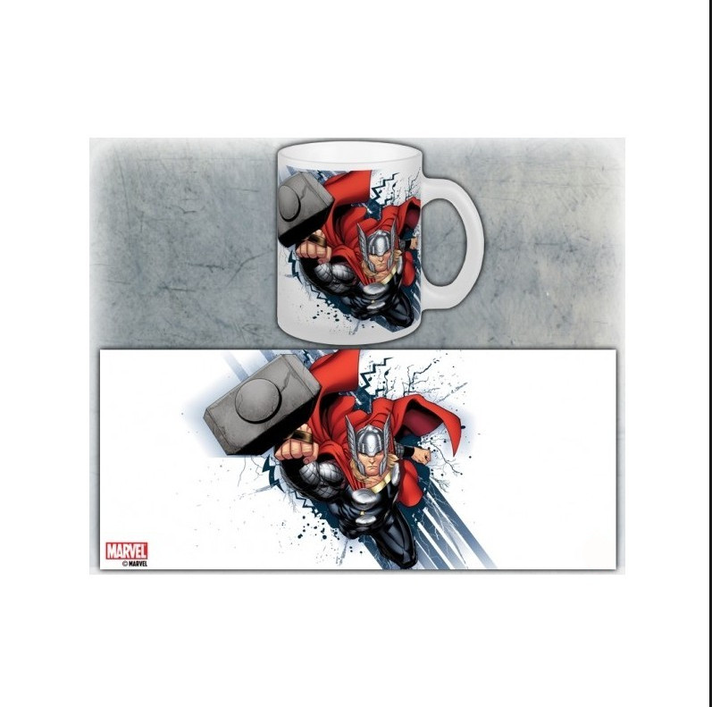 Disney Marvel Thor Hammer White Coffee Mug