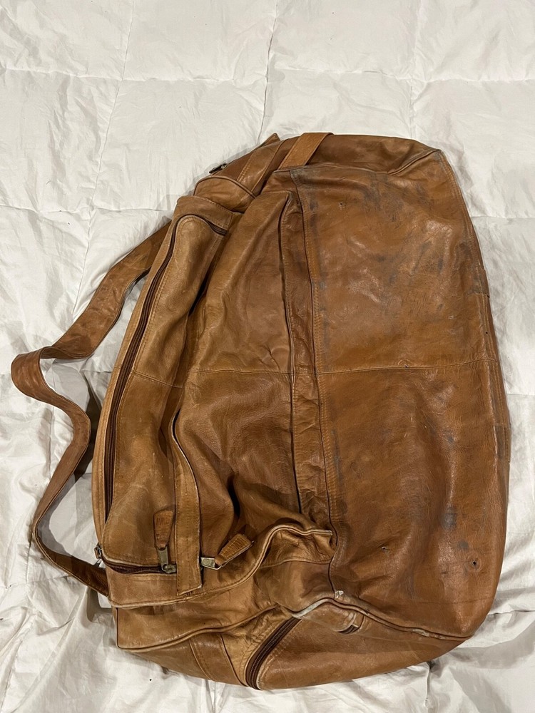 Simón Mens Brown Leather Carrying Bag