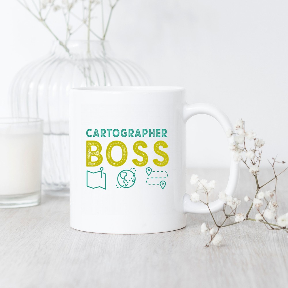 Cartographer Boss Mug Cartography Mug Map Maker Gift Cartography Lover Map