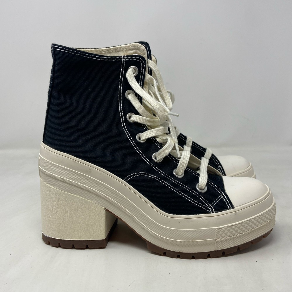Converse Chuck 70 De Luxe Heel Black/Egret Women’s 7