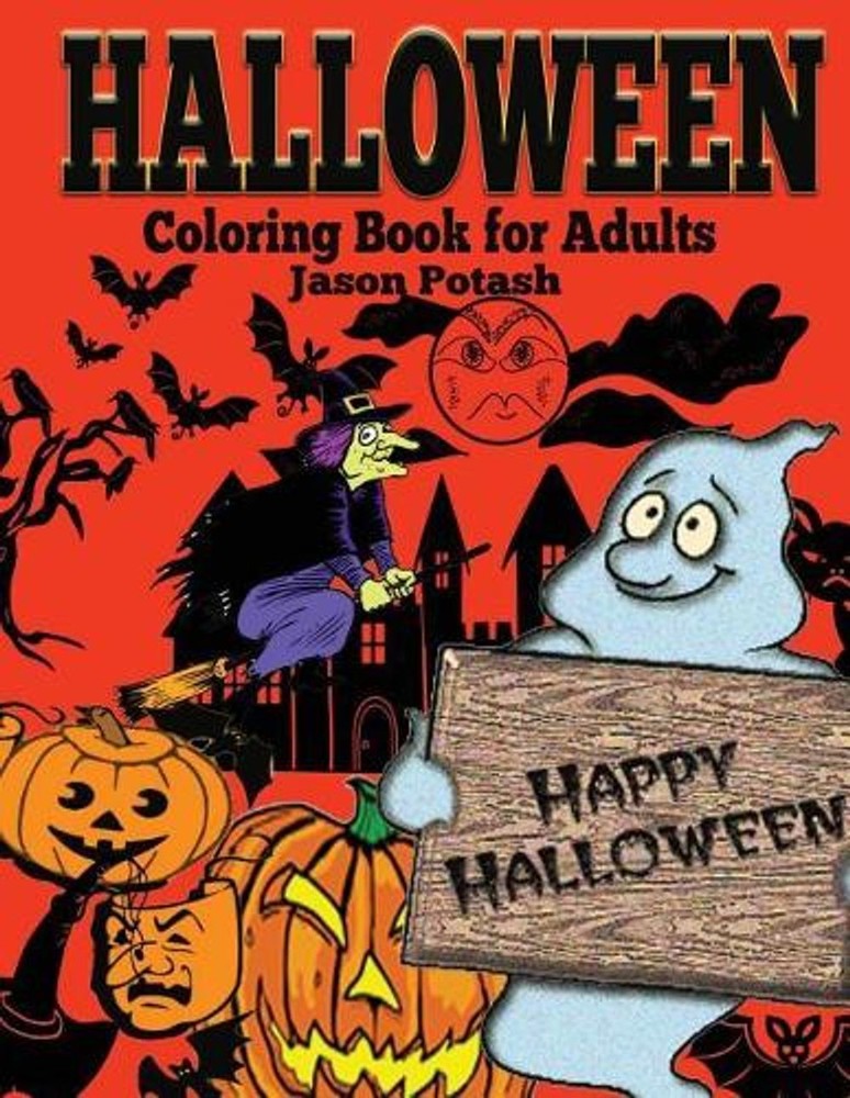 Halloween Coloring Book For Adults by Jason Potash (English) Paperback Book