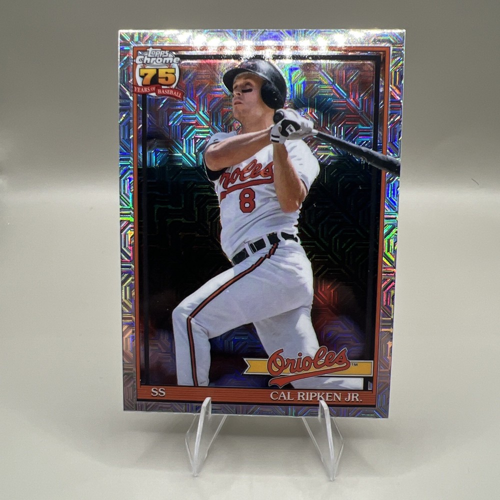 2026 Topps Series 1, Cal Ripken Jr , Silver Pack Mojo Refractor #91C-63