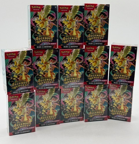 Lot of (13) Pokemon TCG Ascended Heroes Booster Bundles SEALED ME02.5PROBSTEIN123 is actively accepting CONSIGNMENTS !!