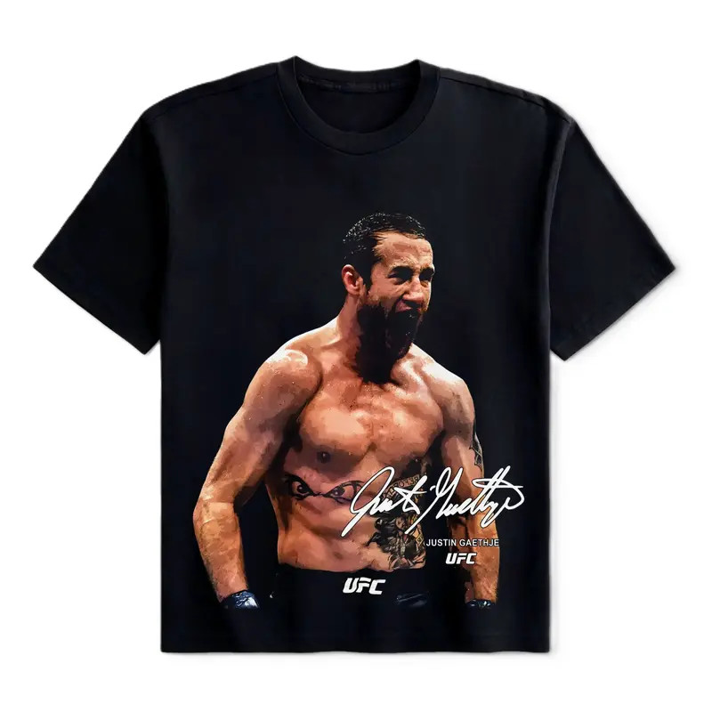 Justin Gaethje UFC Fighters Tee, UFC Fighters T Shirt, Graphic T-Shirt