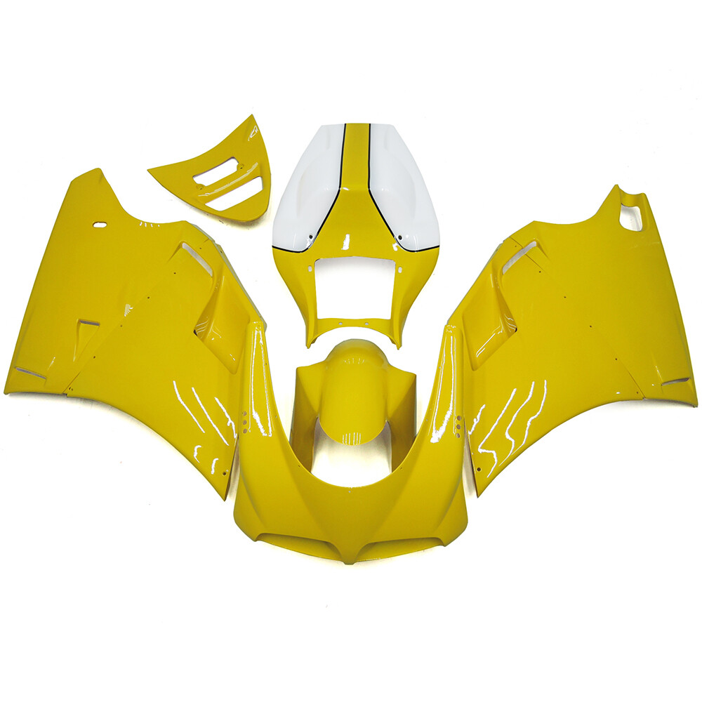 Yellow White Fairing Kit for 1996-2002 Ducati 996/748/916/998 Injection Bodywork