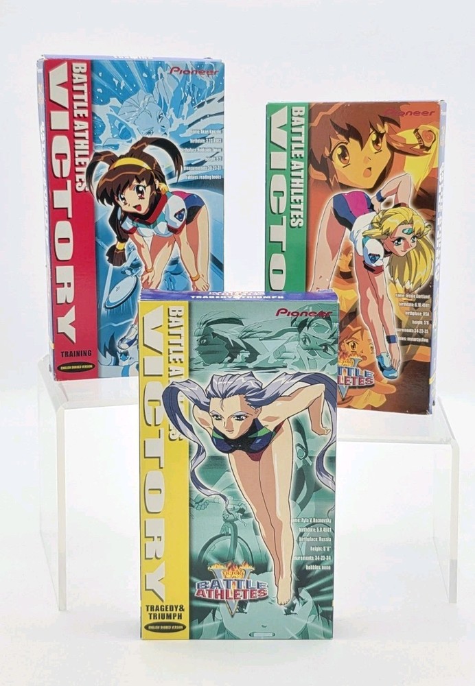 Battle Athletes Victory Anime 3 VHS Lot Volumes 1, 2, 3