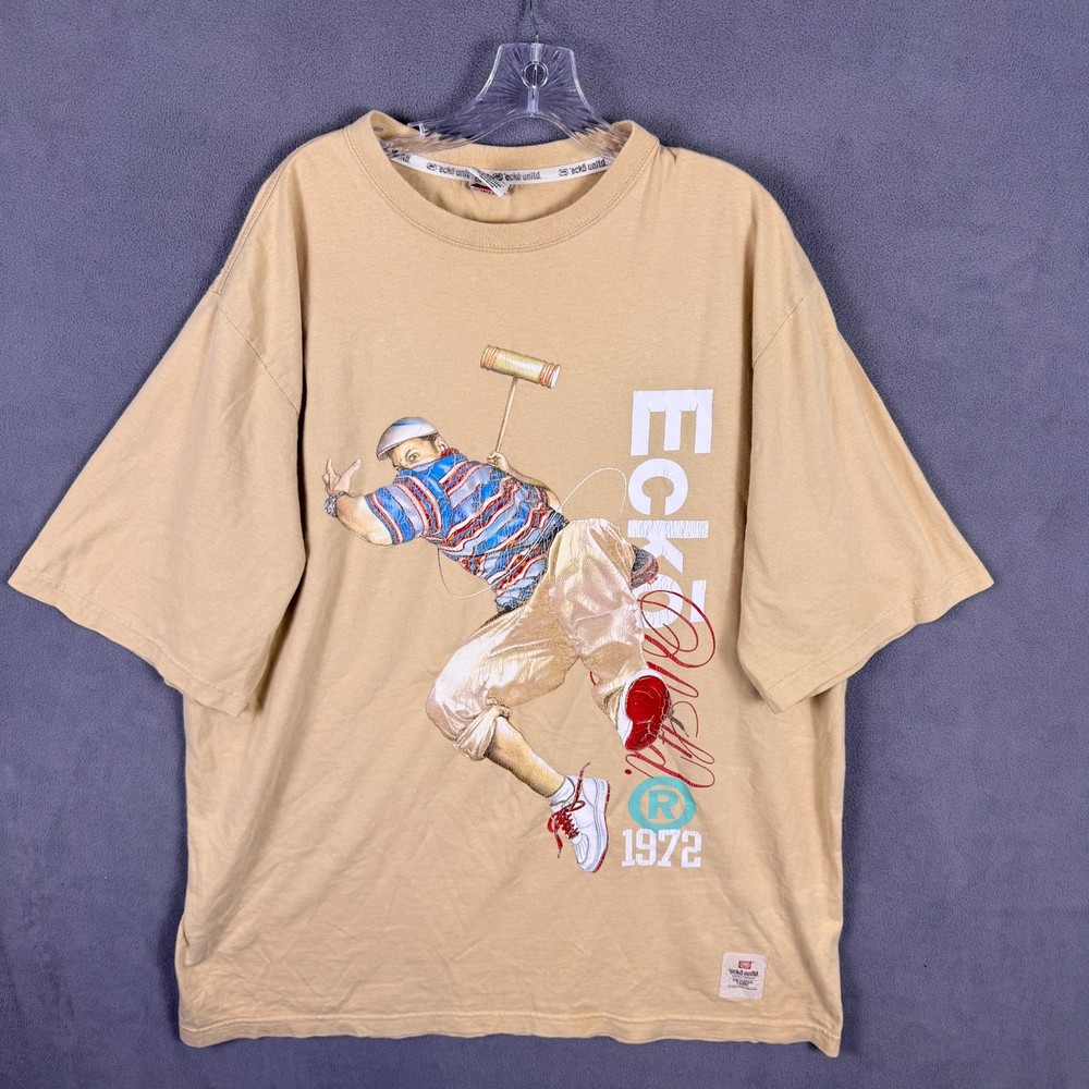 Vintage Y2K Ecko Unltd T Shirt Mens 2XL AOP Graphic Polo Player RARE!! Skate
