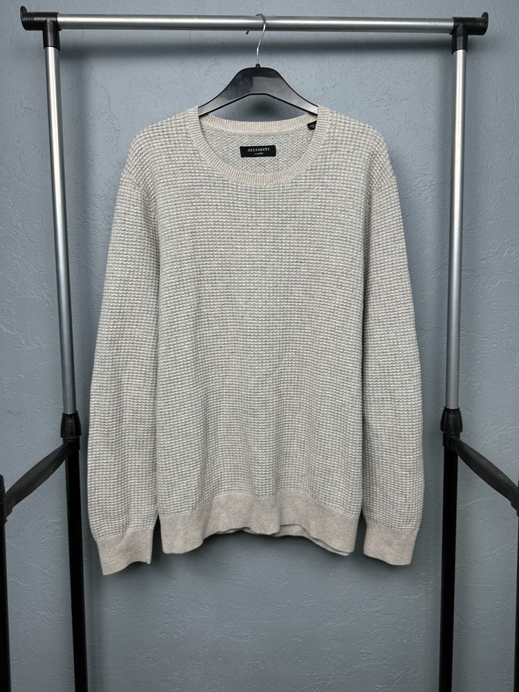 Allsaints Mens Rye Crew Neck Knit Sweater Size XL