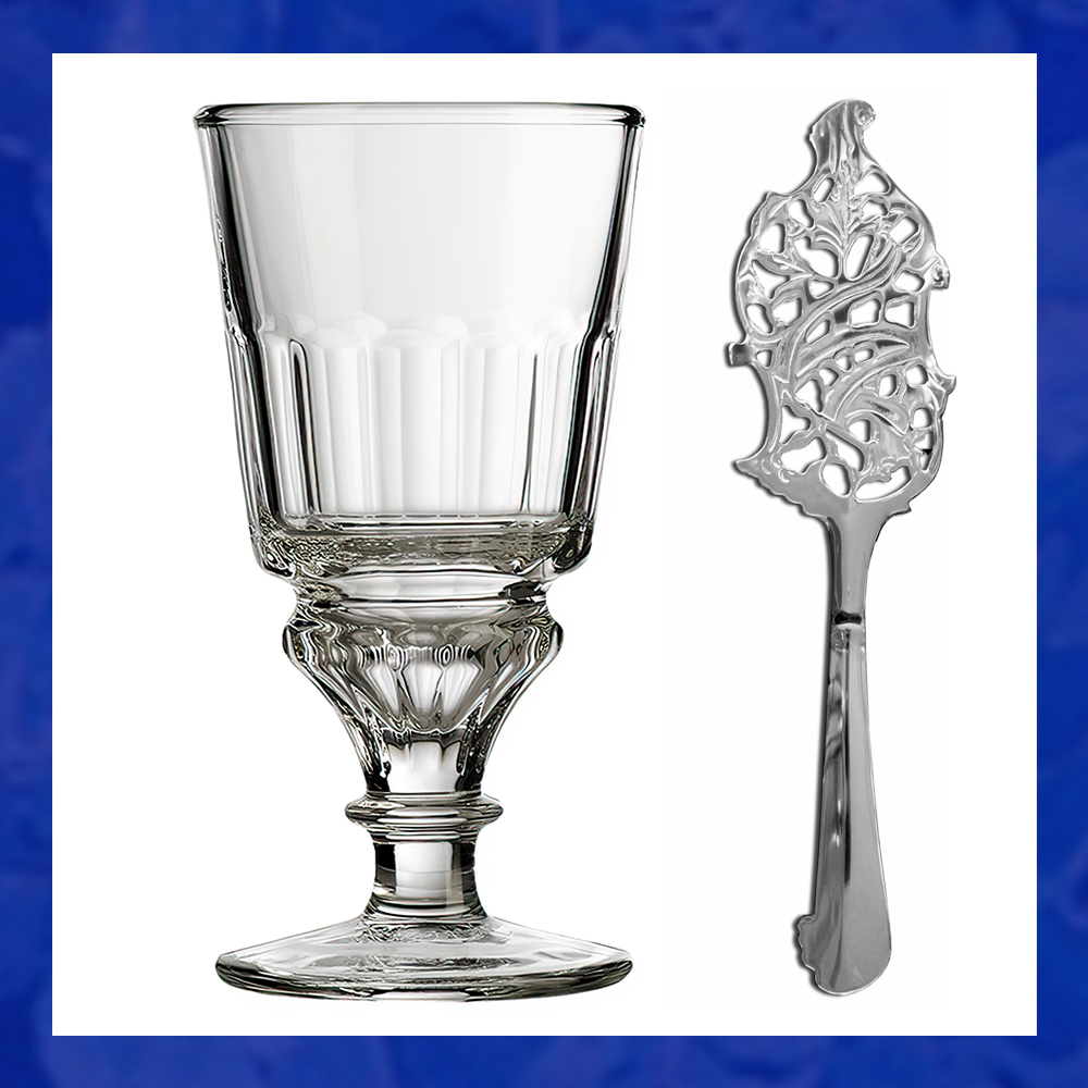 Pontarlier Absinthe Glass Set with Spoons - French Style-image