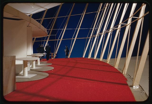 Photo:New York NY JFK Airport TWA Terminal Model 1956-1962 Interior