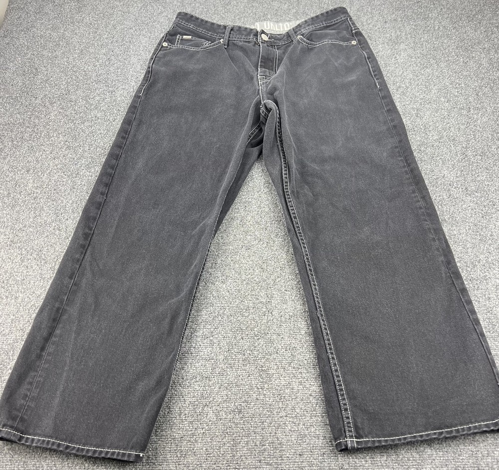 Vintage Ecko Unltd Jeans Men 36x32(Fits 36x30) Black Baggy Hip-Hop Skater Y2K