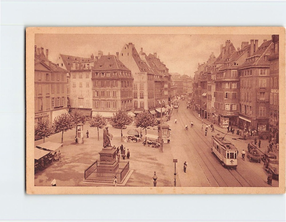 Postcard Place Gutenberg Strasbourg France