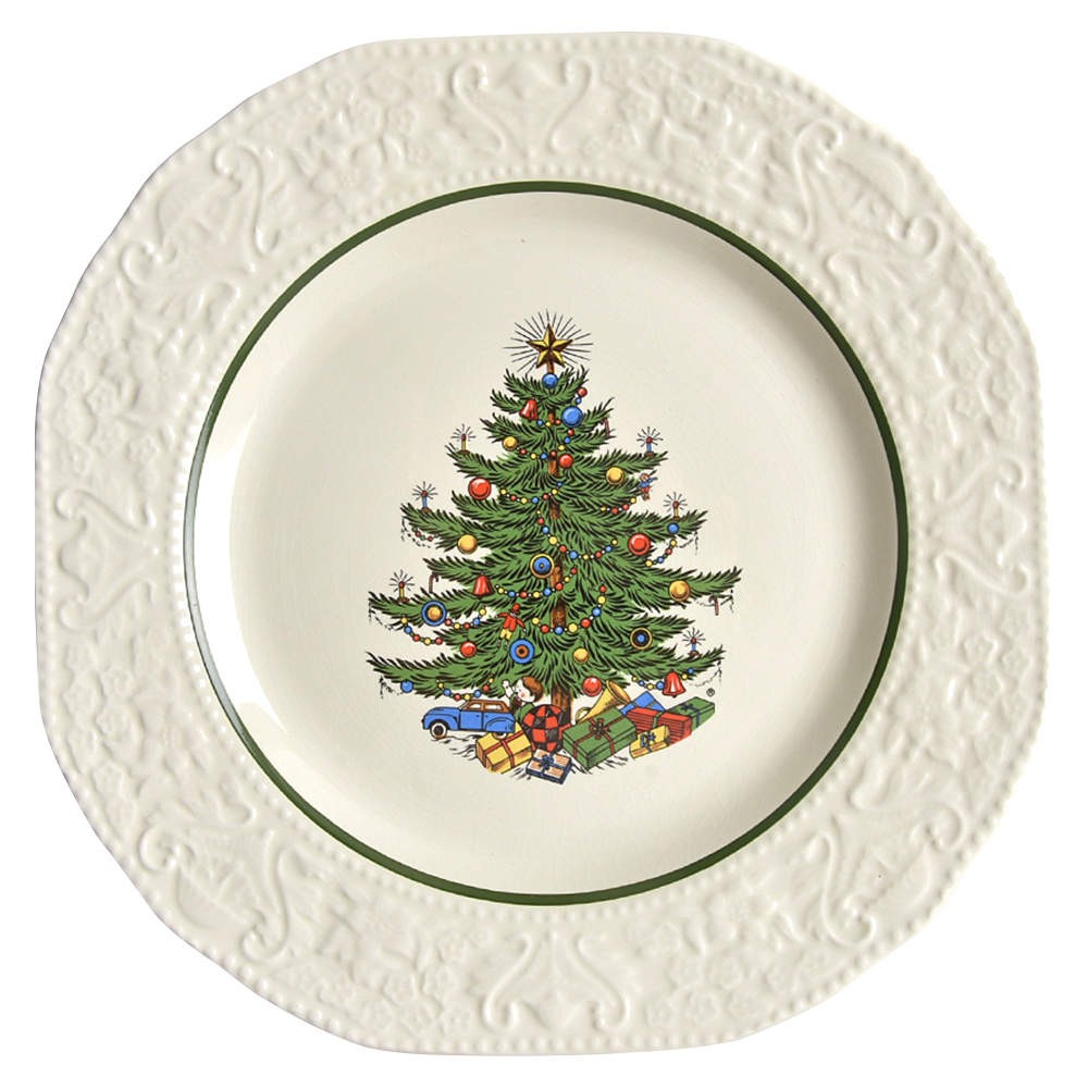 Cuthbertson Dickens Embossed Christmas  Salad Plate 6538361