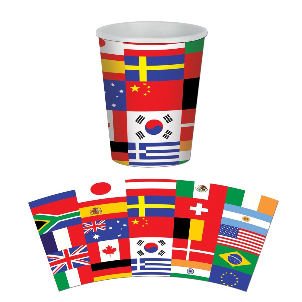 Beistle 8-Pack Hot Cold Cups for Party Decorations