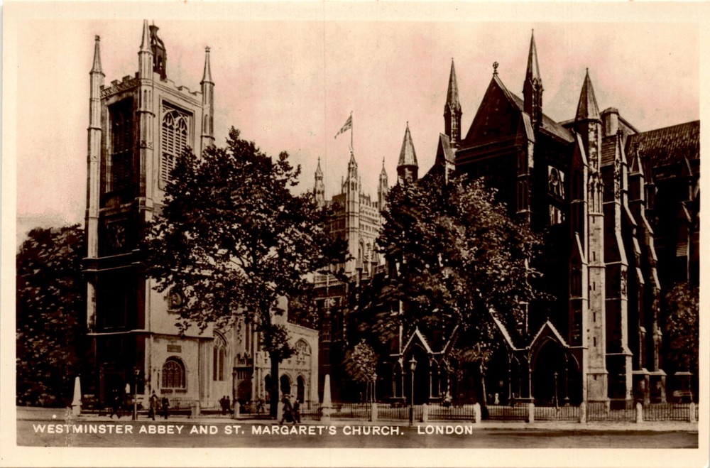 WESTMINSTER ABBEY, ST. MARGARET'S CHURCH, L Postcard