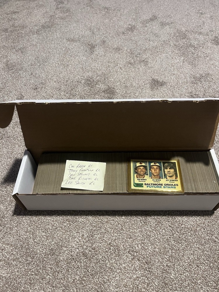1982 Topps Baseball Complete Set 792 Cards, Including Cal Ripken Jr.