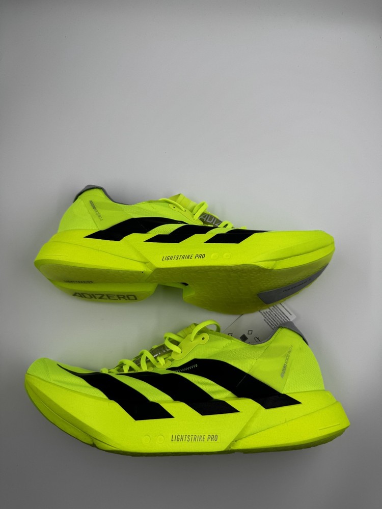 Adidas Adizero Adios Pro 4 Lucid Lemon Black JR6364 Men’s Size 10.5