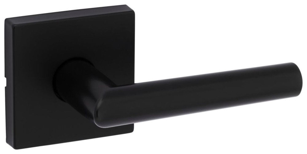 Kwikset 720MILSQT Milan Passage Door Lever Set - Black