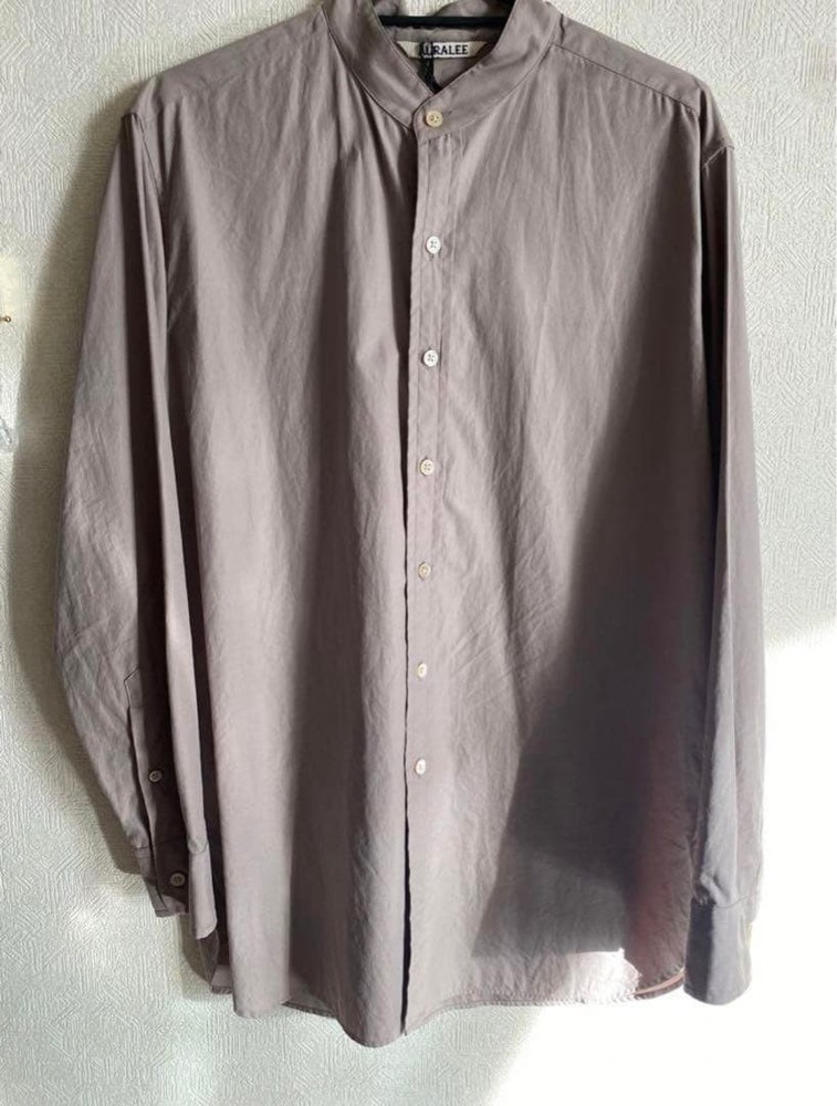 [New] AURALEE WASHED FINX TWILL SHIRTS