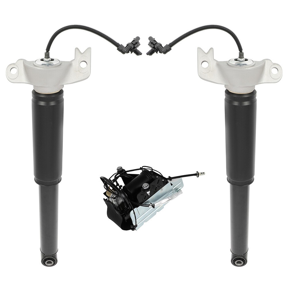 Rear Shock Absorbers w/ Electric+Compressor Pump Pair For Cadillac XTS 2013-2019
