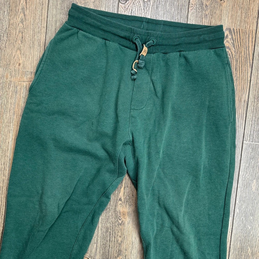 Tentree Mens Atlas Sweatpants Joggers Forest Green Fleece Sweatpants Size Medium