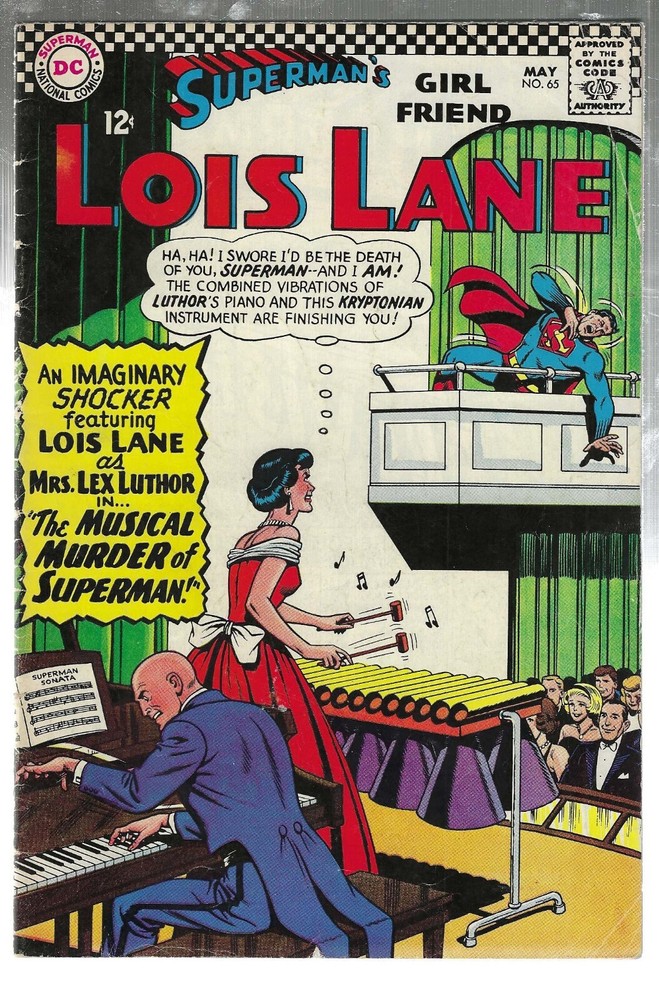SUPERMAN'S GIRLFRIEND, LOIS LANE #65 DC COMICS 1966 4.0/VG CGC IT!