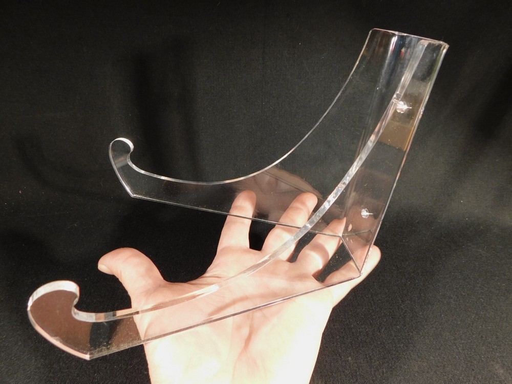 Easel Display Stand Clear Lucite LARGE Size Wall Mountable