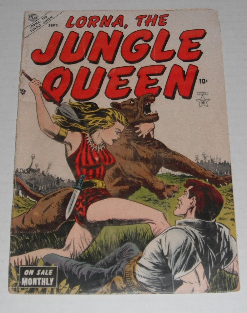 Lorna,Jungle Queen # 3..Fair  1.0 grade-looks nicer-1953 comic..good girl art-BH