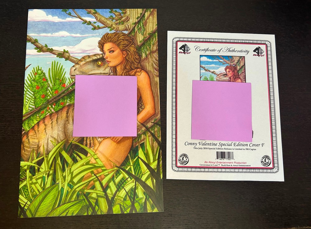 CAVEWOMAN Raptorella's Revenge 2 #1 (Amryl 2018) -- Valentina Risque VARIANT