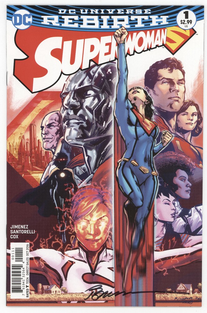 Superwoman 1 DC 2016 NM Rebirth Signed Phil Jimenez