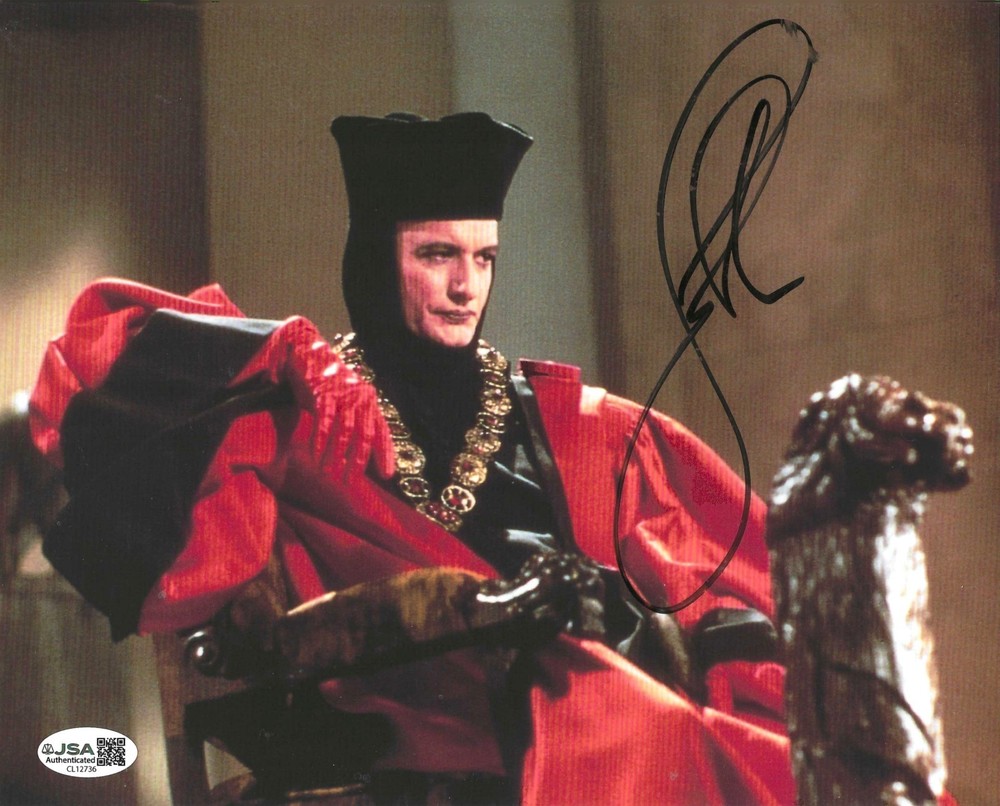Star Trek: The Next Generation Actor John de Lancie Autographed Q 8x10 W/JSA COA