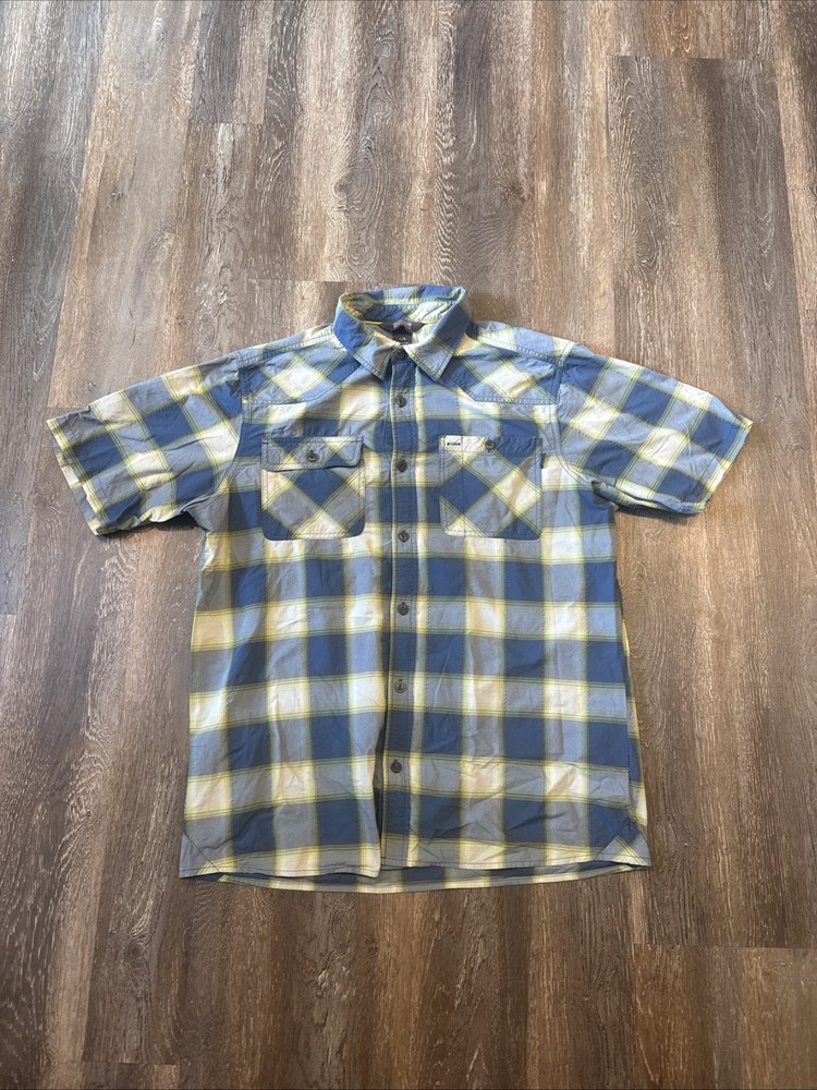 Outdoor Research Shirt Mens Large Plaid Growler Short Sleeve Button Up