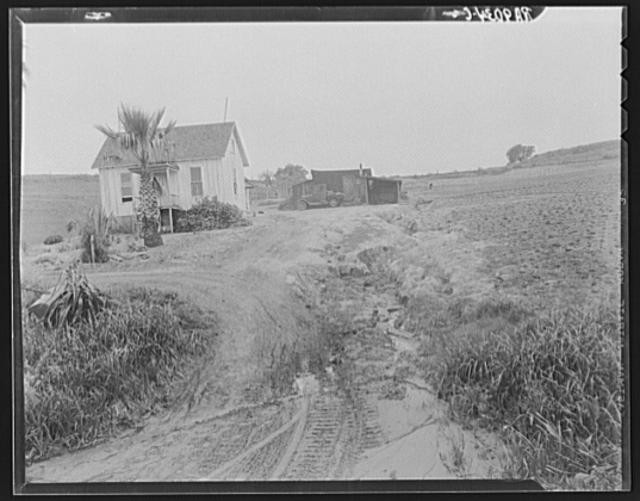 Photo:Eroded field. San Luis Obispo County, California