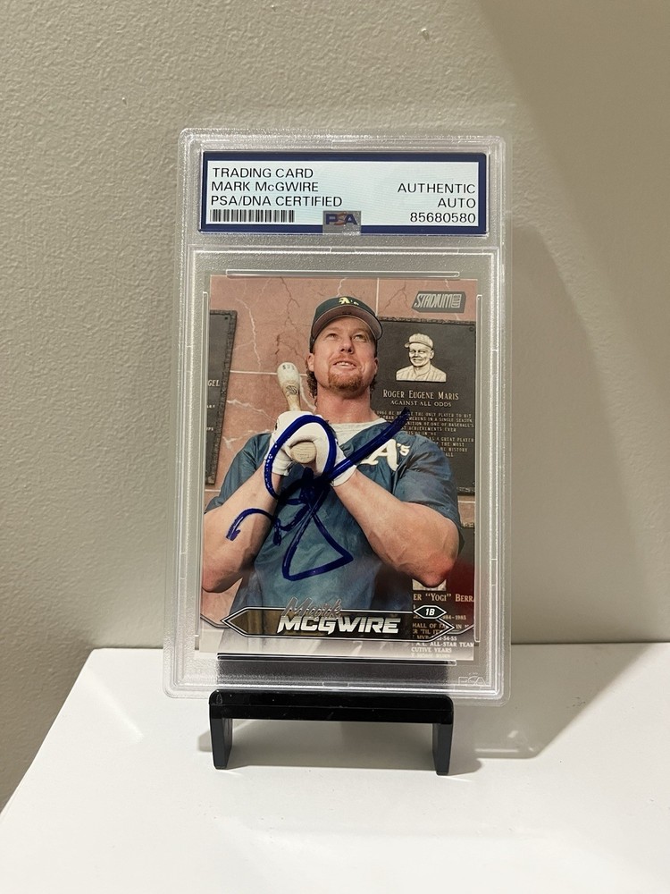 PSA Authentic 2024 Topps Stadium Club Mark McGwire #263 Autograph AUTO