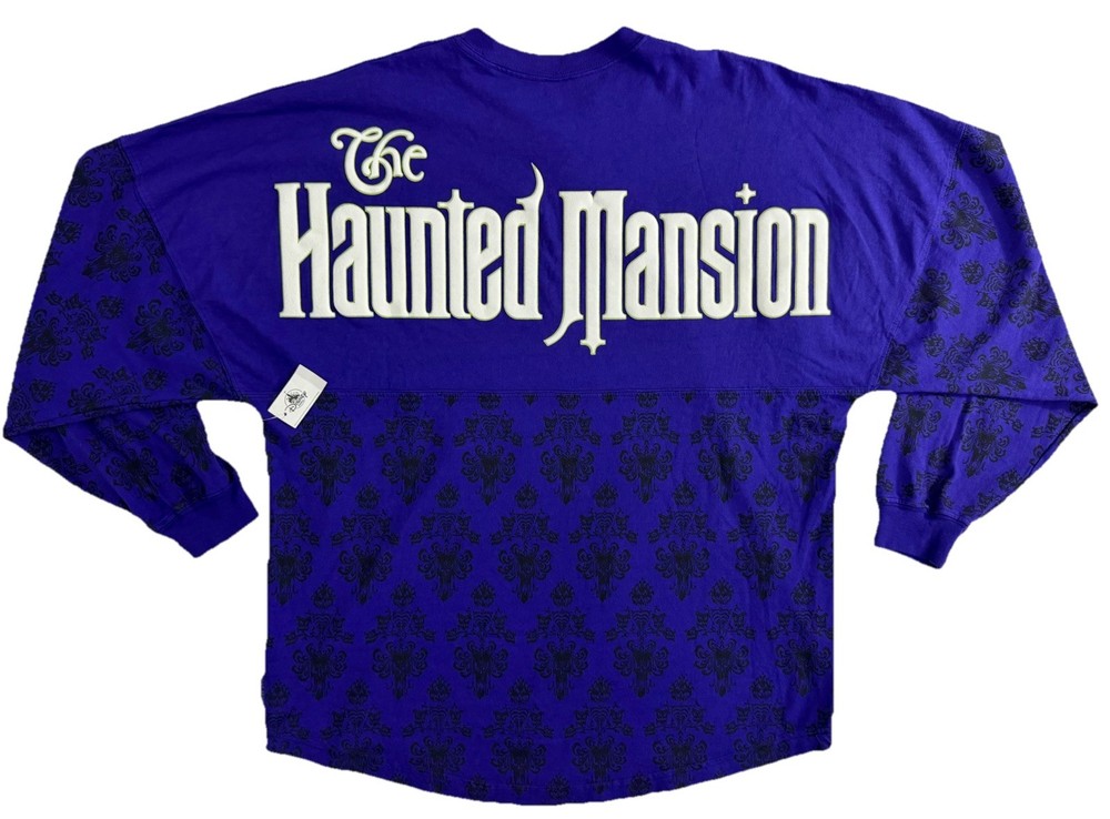 NWT Disney Parks The Haunted Mansion Ghost Host Spirit Jersey Sz M Glow In Dark