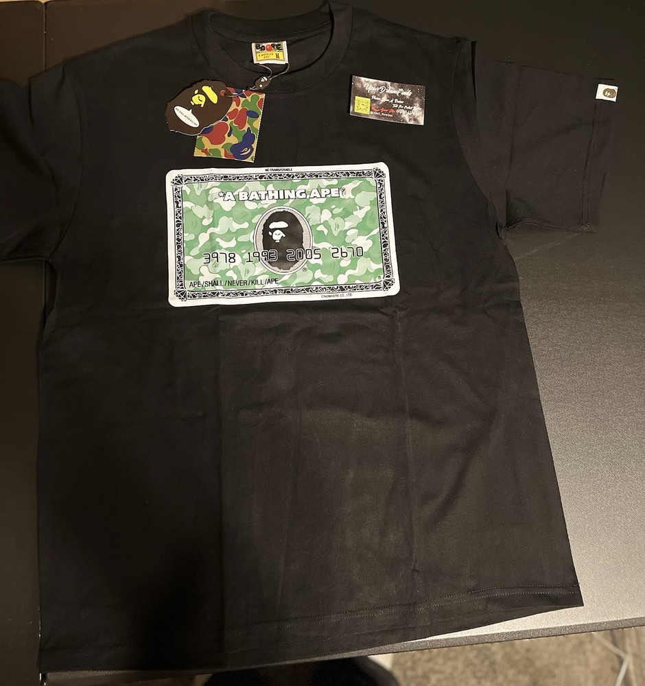 BAPE Card Design T-Shirt Size Medium