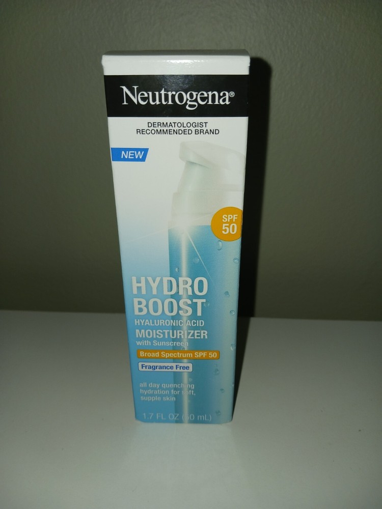 Neutrogena Hydro Boost Face Moisturizer Broad Spectrum With SPF 50 1.7 Oz 50 mL