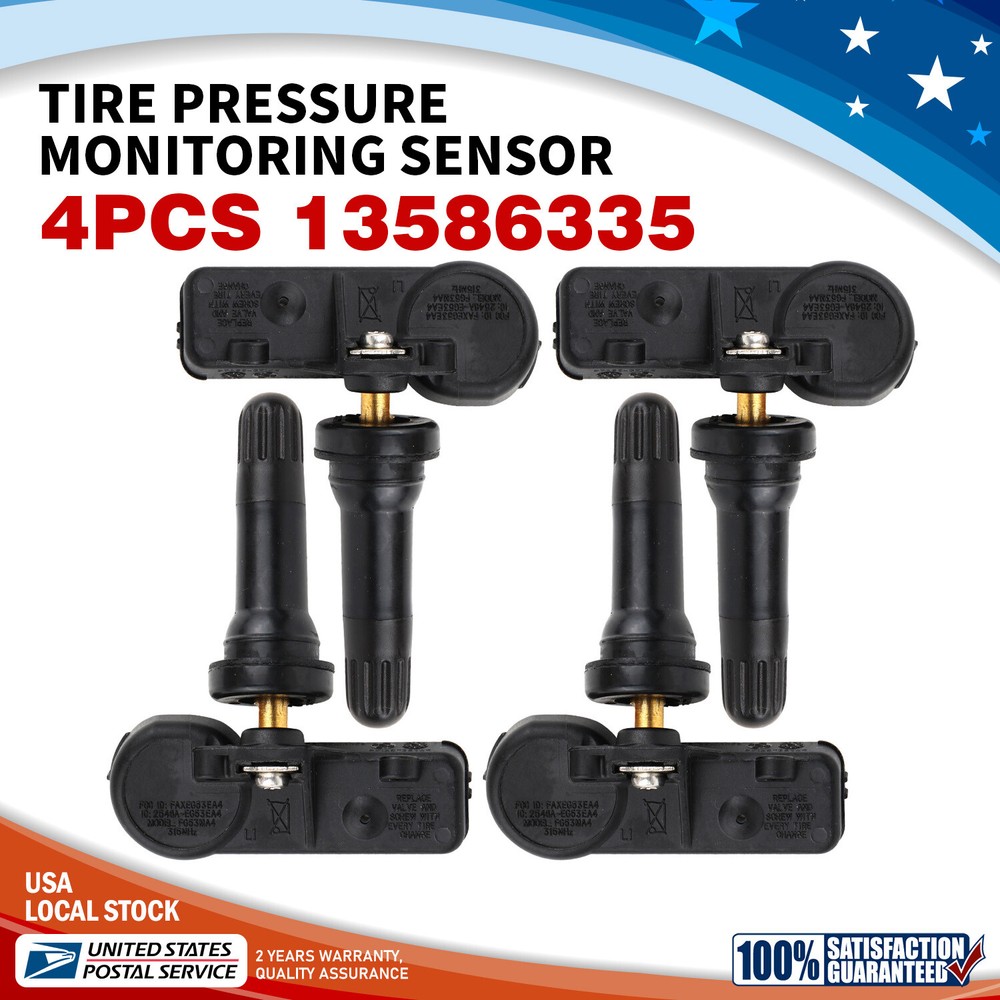 4PCS New TPMS Tire Pressure Sensors for Chevrolet Suburban 1500 2500 2007-2018 Models