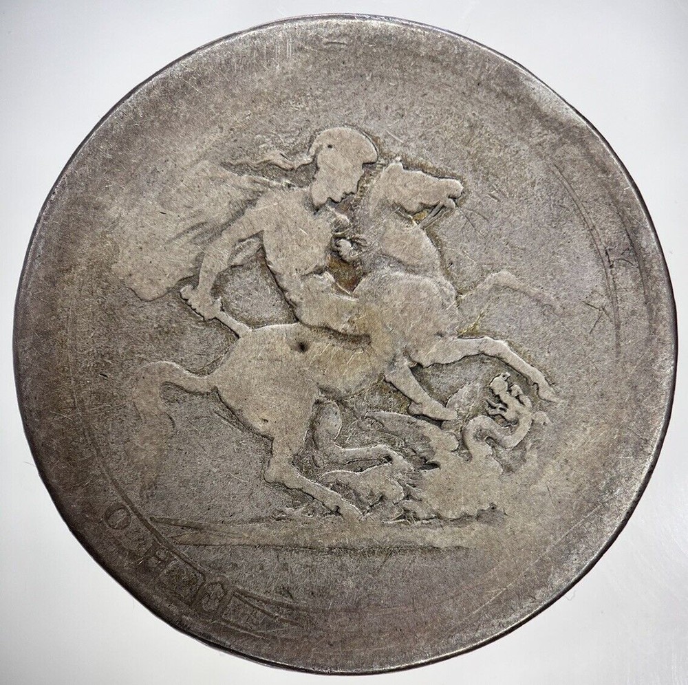 1820 George III Silver Crown Coin in Fair Condition | One Crown