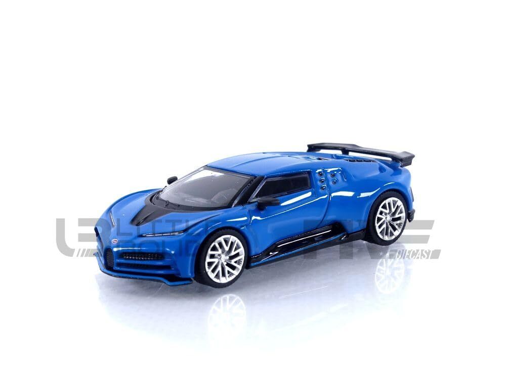TrueScale Miniatures MINI GT 1/64 Bugatti Chiron Bugatti Blue LHD Completed