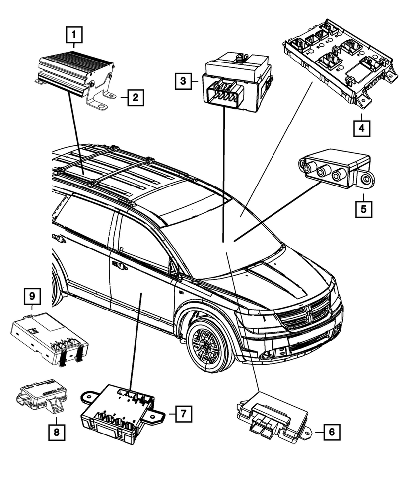 Genuine Mopar Body Controller Module 68226576AB