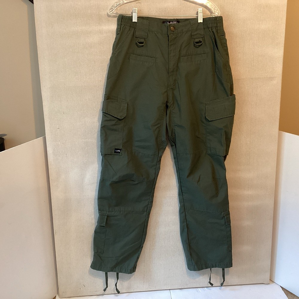 tactical pants men’s 32”x30” green lower leg pockets lapg operator