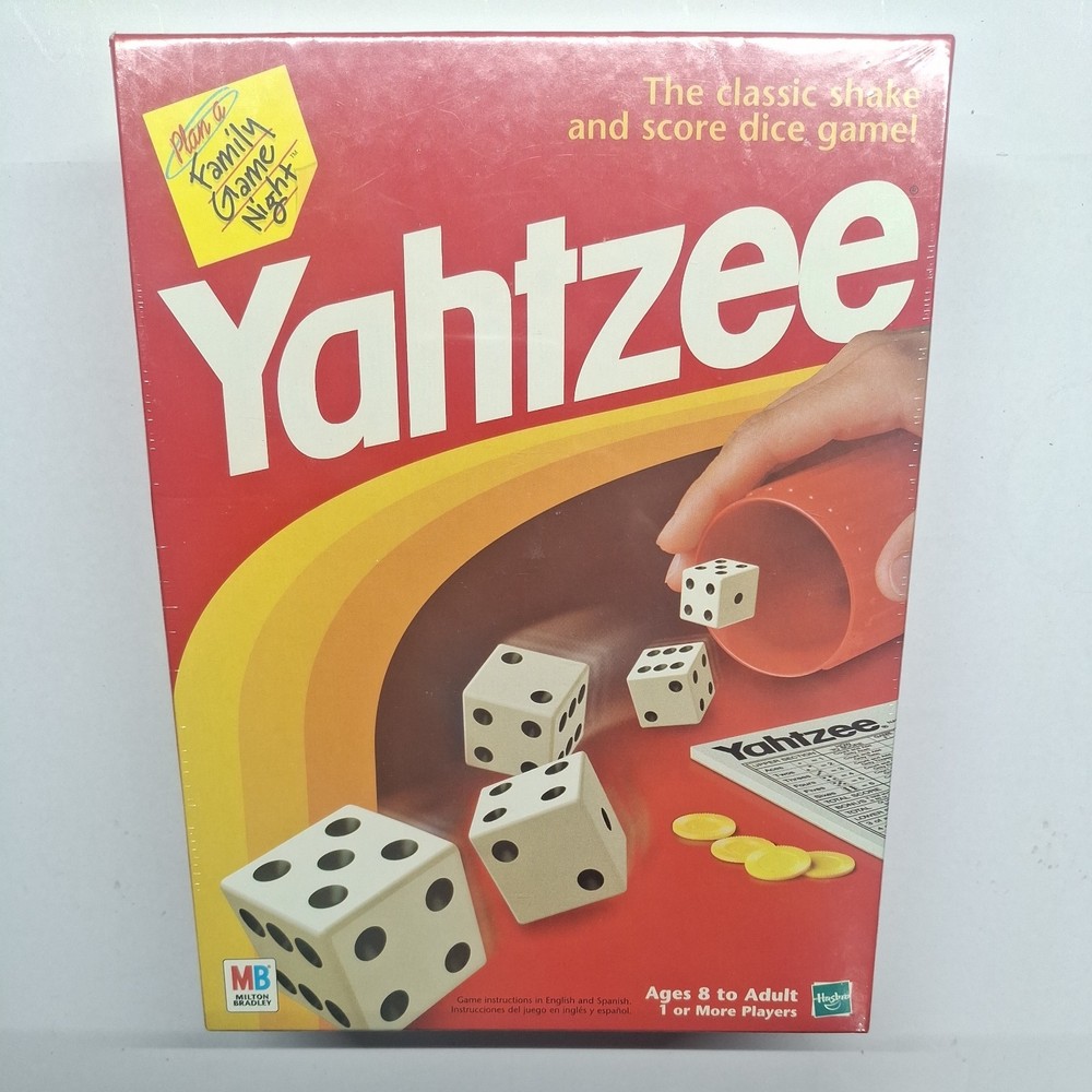 Brand New Yahtzee Game 1998 Milton Bradley Hasbro Dice Game Factory Sealed