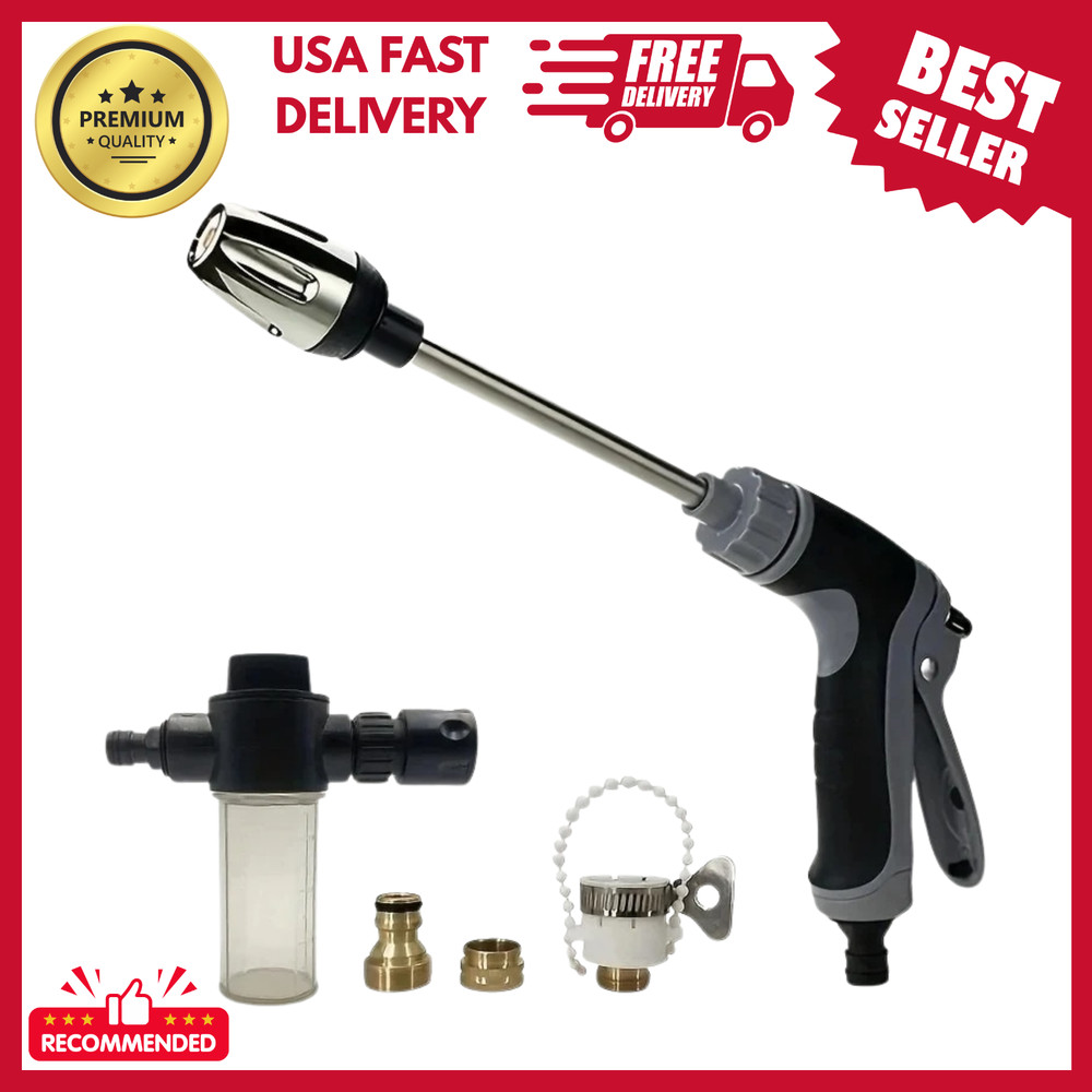 Cordless Cleaning Device Converts Garden Hose to Pressure Washer